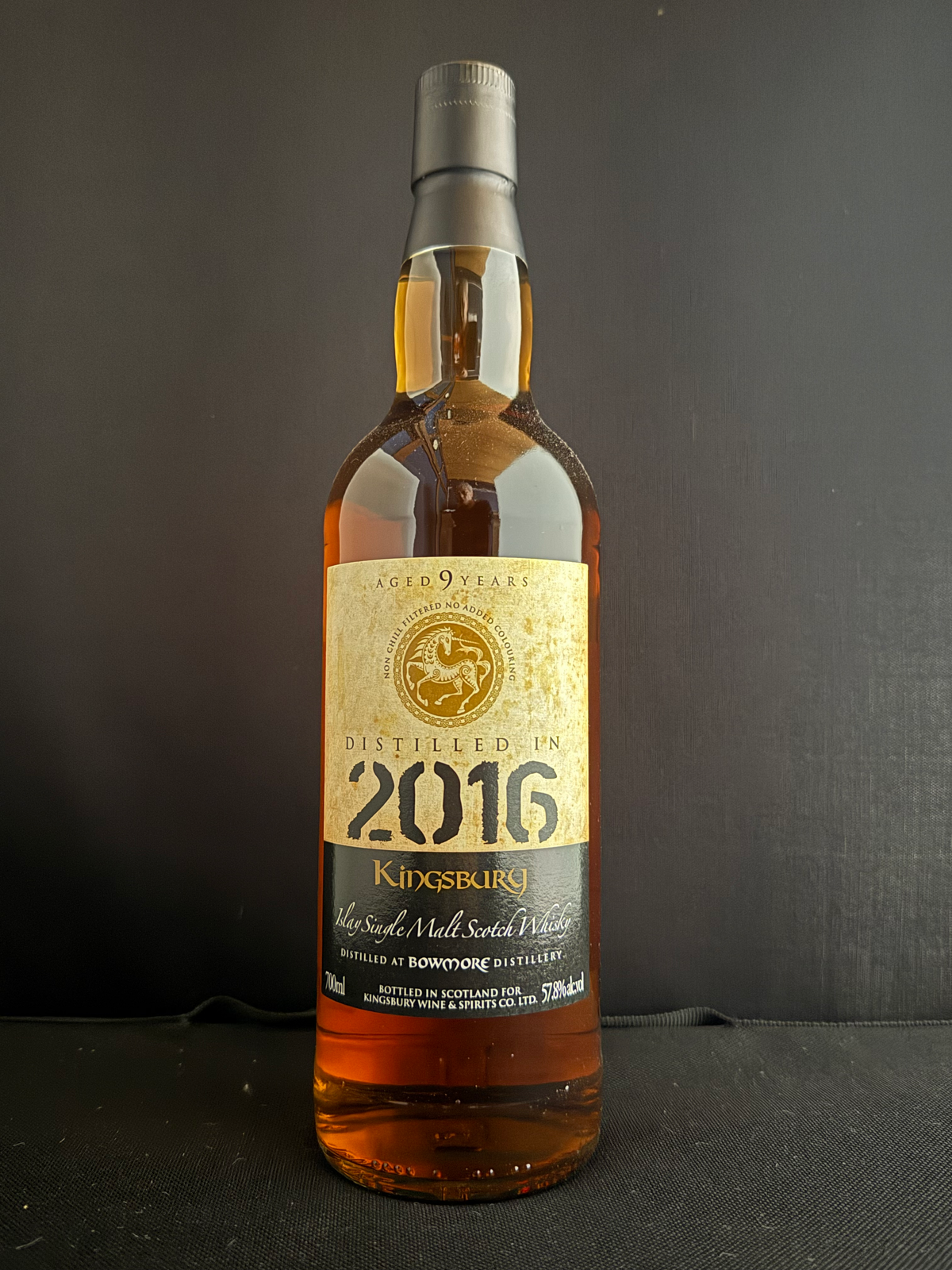 ボウモア  2016  9年  キングスバリーゴールド－ 700ml  57.8％