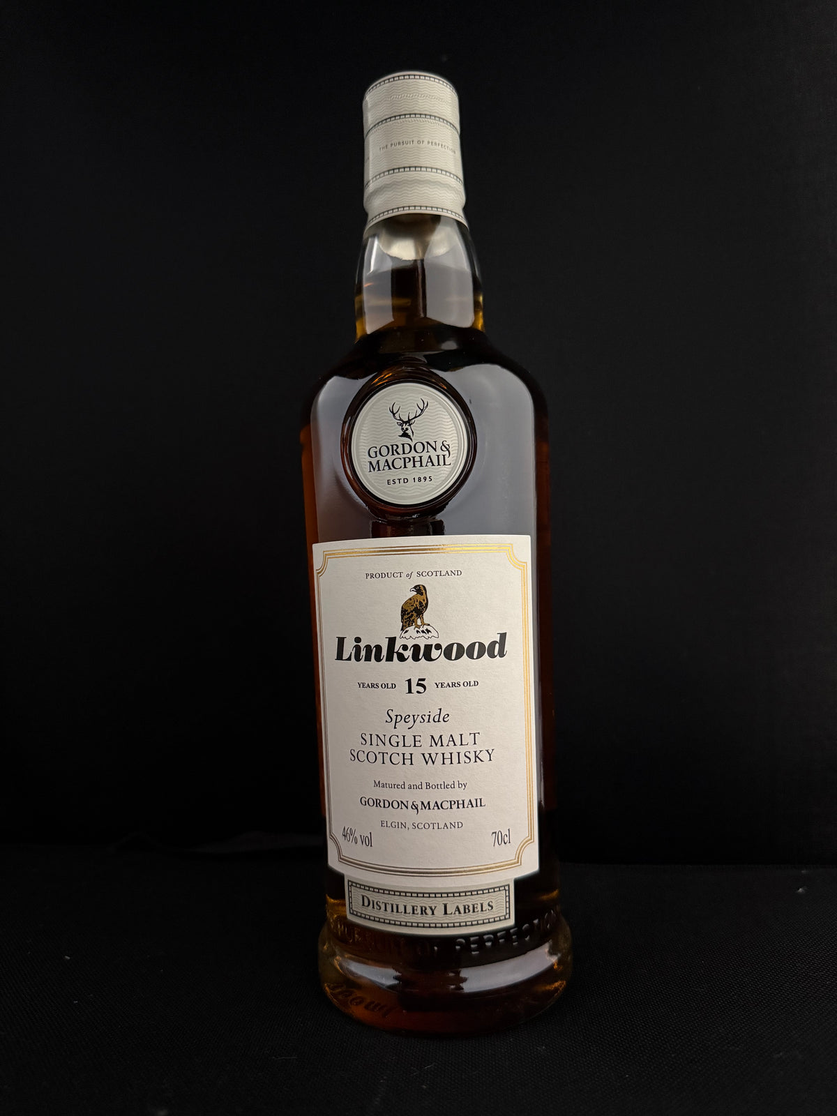 リンクウッド15年　ゴードン＆マクファイル　蒸溜所ラベル　ファースト＆リフィルシェリーカスク　46%　700ml