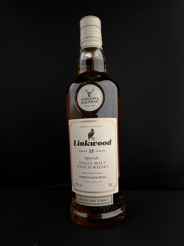 リンクウッド15年　ゴードン＆マクファイル　蒸溜所ラベル　ファースト＆リフィルシェリーカスク　46%　700ml